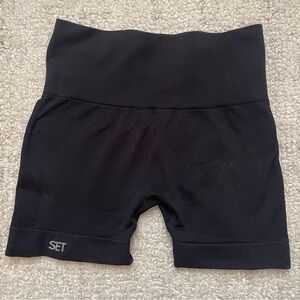 Set Active Sculptflex Black Onyx Bike Shorts Medium
